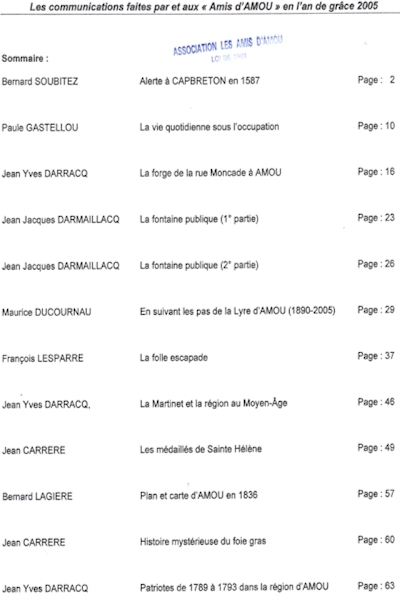 Recueil de l'année 2015