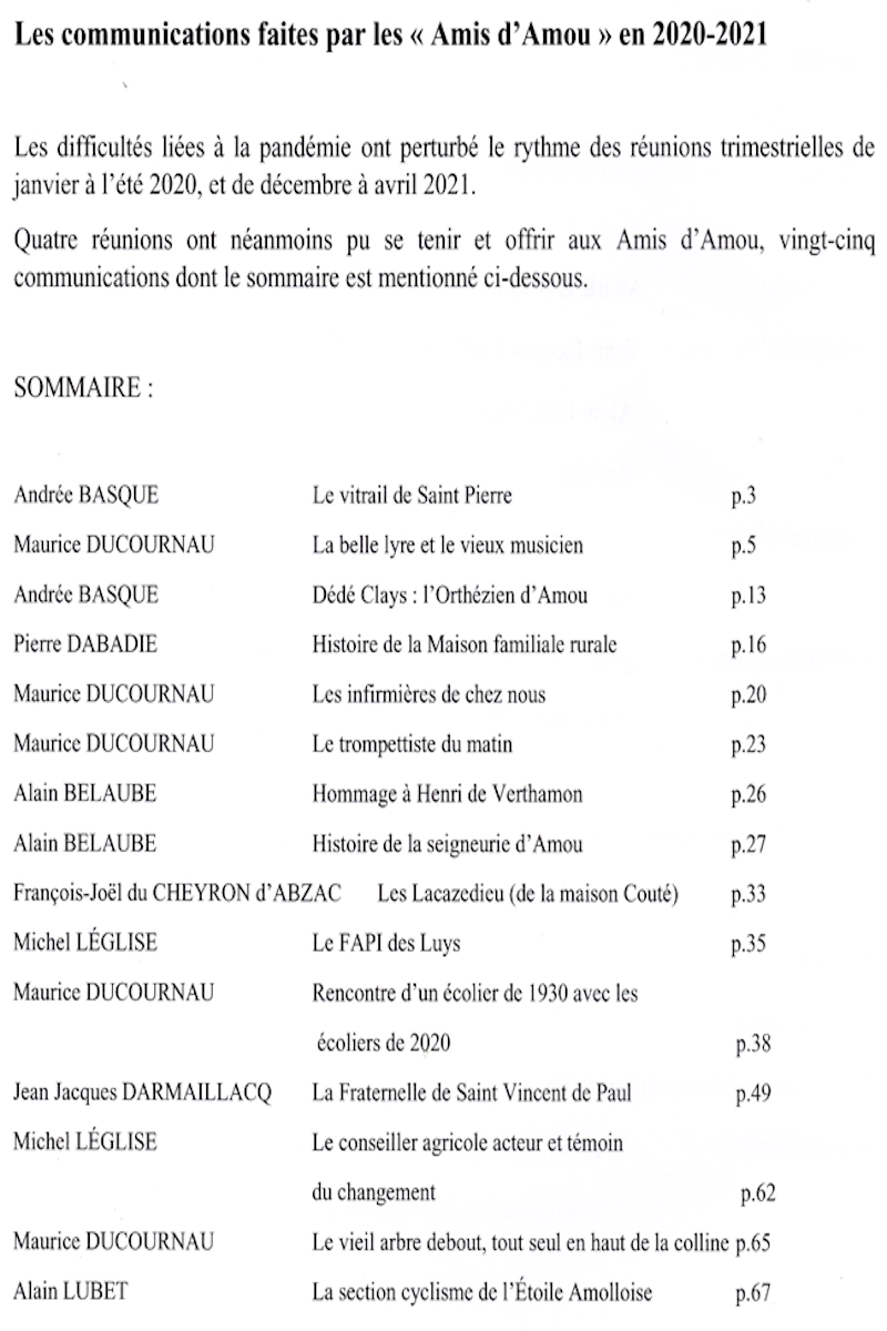 Recueil de l'année 2021