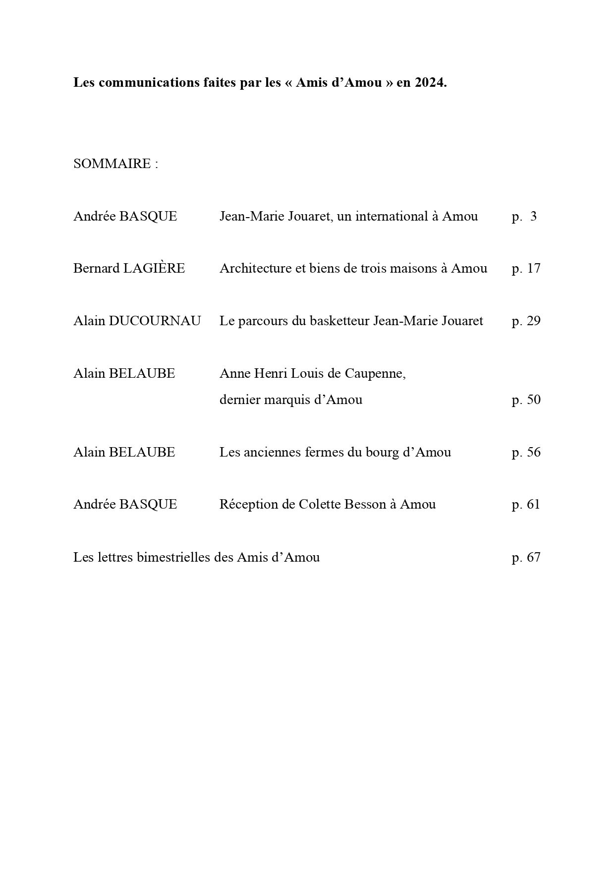 Recueil de l'année 2024